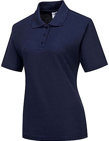 Portwest Polo da donna, colore: blu navy, taglia: L