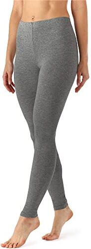 Merry Style Leggings Lunghi Donna in Viscosa con Elastan Ampia Pantaloni Donna Banda Elastica Leggins Donna per Casa Palestra Tempo Libero MS10-143 (Melange Medio, M)