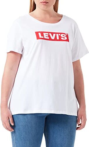 Levis Plus Size Perfect Tee, T-shirt Donna, Box Tab White+, 1XL