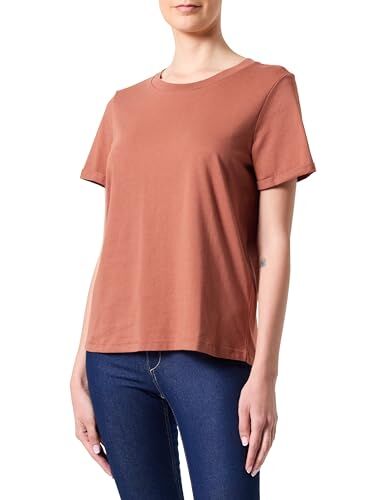 Vero Moda Vmpaula S/S-Maglietta Noos Top, Russet, L Donna