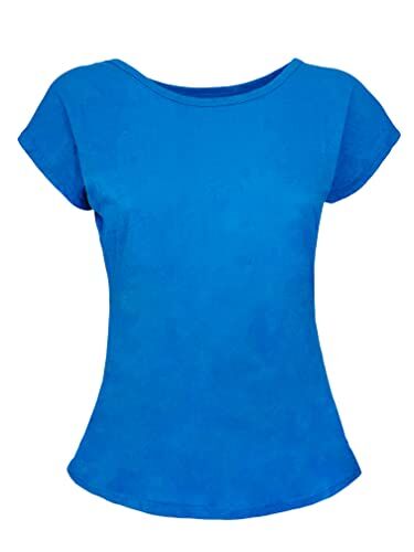 JOPHY & CO. T-Shirt Maglietta Donna Maniche Corte 100% Cotone (cod. ) (M, Royal)
