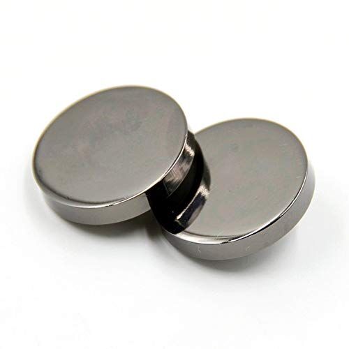 Bestowal 10 PCS Pulsante Piano Metallico Abbigliamento Donna Abbigliamento Uomo Maglia Camicia Uomo Camicia Button Camicia Camicia Suit Pantaloni Tasto di Cucito a Forma di Rotondo (10mm, Nero)