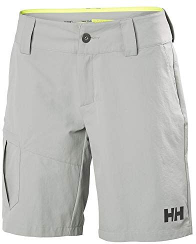 Helly Hansen Donna Pantaloncini HH Cargo Asciugatura Rapida, 29, Grigio nebbia