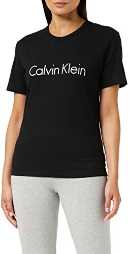 Calvin Klein S/S Crew Neck 000QS6105E Magliette a Maniche Corte, Nero (Black), XS Donna