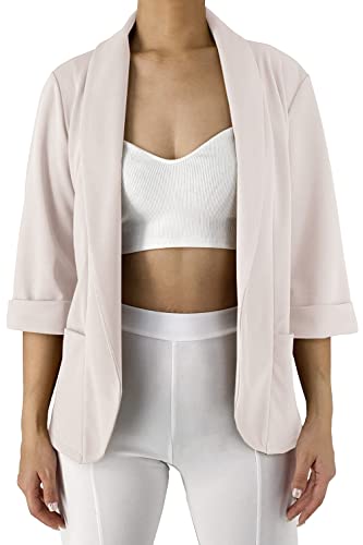 JOPHY & CO. Giacca Blazer Donna con Tasche (cod. ) (S, Beige)