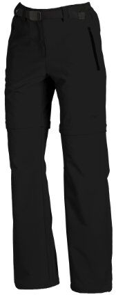 CMP Pantaloni Zip Off Elasticizzati Da Donna, Nero, M