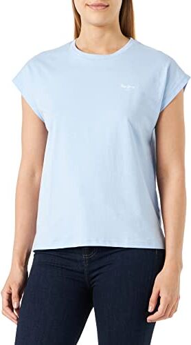 Pepe Jeans Bloom T-Shirt, Blu (bay), XL Donna