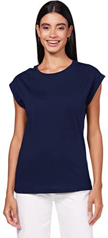 Urban Classics Maglietta da Donna con Spalle estese, Navy, S