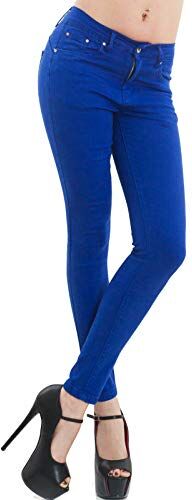 Toocool Jeans Donna Pantaloni Skinny Slim Elasticizzati Push up Aderenti Nuovi M5780 [XL,Blu Elettrico]