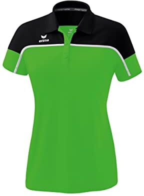 Erima „Change by Maglietta Polo, Donna, Green/Nero/Bianco, 34