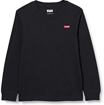 Levis Lvb L/S Batwing Chesthit Tee, Maglietta Bambini e ragazzi, Nero (Black), 14 anni