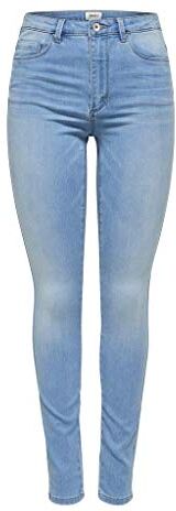 Only Onlroyal HW Skinny Fit Jeans, Mix Light Blue, XS / 34 Donna