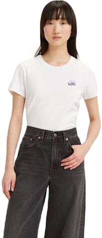 Levis The Perfect Tee Maglietta, Mini Bw Scenic Bright White, XXS Donna