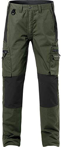 Fristads Kansas FRISTADS 2700 PLW Pantaloni elasticizzati, taglia 46, colore: Verde/Nero