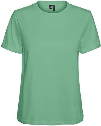 Vero Moda Vmpaula S/S Maglietta Noos T-Shirt, Crema Giada, L Donna