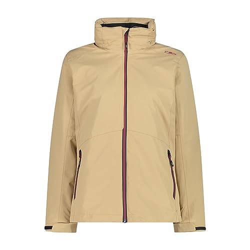 CMP , Giacca Donna Zip Hood Staccabile Inn.Jacket, Sesamo, L