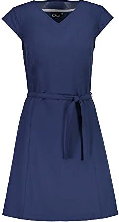 CMP Vestito Elasticizzato da Donna, Blue, 44