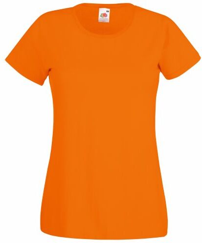 Fruit of the Loom Maglia Manica Corta Donna (M) (Arancio)