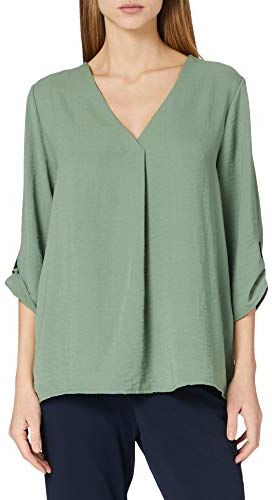 JDY divya 3/4 Top Wvn Noos, Camicia Donna, Verde (Sea Spray), 42