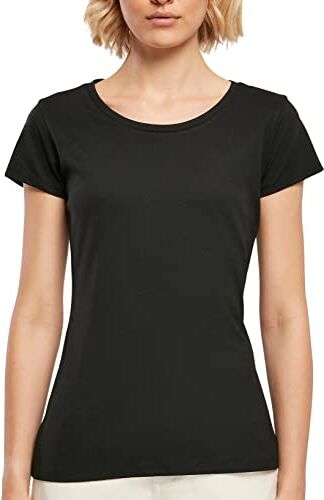 Build Your Brand Maglietta da Donna Basic T-Shirt, Nero, XL