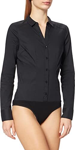 Vero Moda Camicia a body manica lunga, elasticizzata L Nero