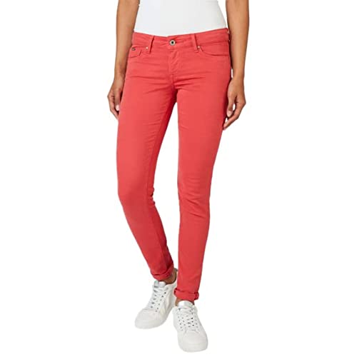 Pepe Jeans Soho, Pantaloni Donna, Rosso (Studio Red), 31W / 32L