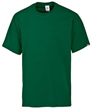 BP -2XL Maglietta unisex a maniche lunghe, girocollo, lunghezza 70 cm, 180 g/m², in tessuto misto di colore verde medio, taglia XL