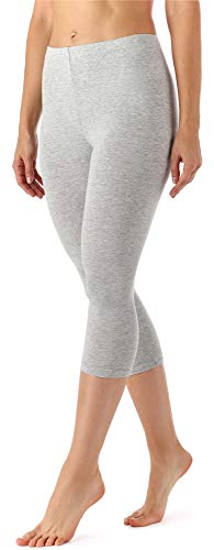 Merry Style Leggings 3/4 Pantaloni Capri Donna  (mélange, XS)