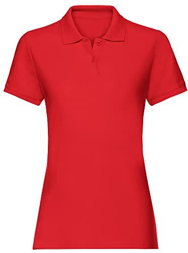 Love My Fashions ® Polo da Donna in Tinta Unita con Colletto in Maglia e Maniche Corte con Risvolto, t-Shirt Casual e Top Sportivo Classico per Taglie Forti da Donna