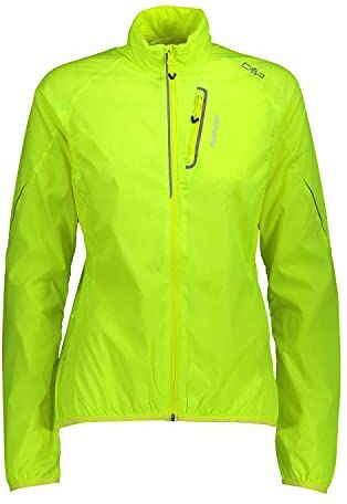 CMP Giacca Ultraleggera Antivento E Idrorepellente, Donna, Yellow Fluo, 44