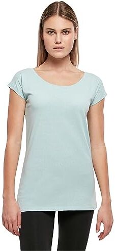 Build Your Brand Maglietta da Donna a Collo Largo T-Shirt, Blu Oceano, XL