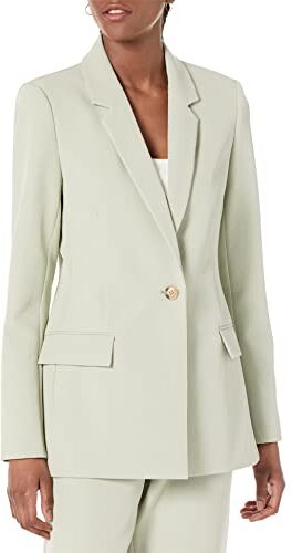 The Drop Blazer da Donna, Blake, Lungo, Salvia del Deserto, 4XL Plus