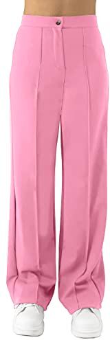 JOPHY & CO. Pantalone Donna a Zampa Larga (cod. 6554) (XS, Rosa)