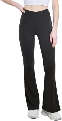 TMK Pantaloni Svasati a Zampa Larga Yoga Esercizio Confortevole Leggero Primavera Estate cod.4694 (3, S-M)