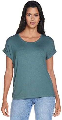 Only Onlmoster S/S O-Neck Top Noos Jrs T-Shirt, Balsam Green, L Donna