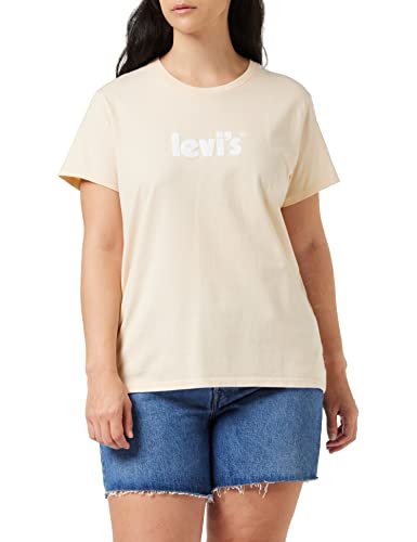 Levis The Perfect Tee Maglietta, Poster Logo Peach Puree, M Donna