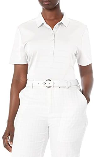 Callaway Opti-Vent Polo da Donna a Maniche Corte, in Rete Aperta, Donna, , Bianco, L