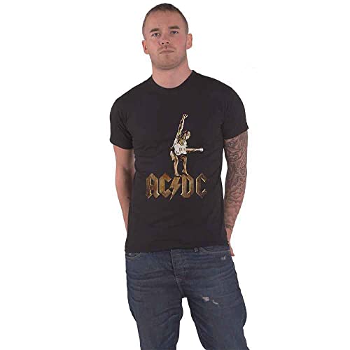 Ac ROCKOFF T-Shirt # L Blk Unisex # Angus Statue