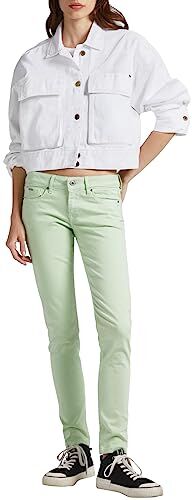 Pepe Jeans Soho, Pantaloni Donna, Verde (Bleach Green), 31W / 28L