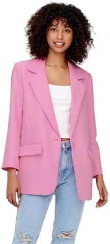 Only Onllana-berry L/S Ovs Blazer Tlr Noos, Blazer Donna, Rosa Fucsia, 38