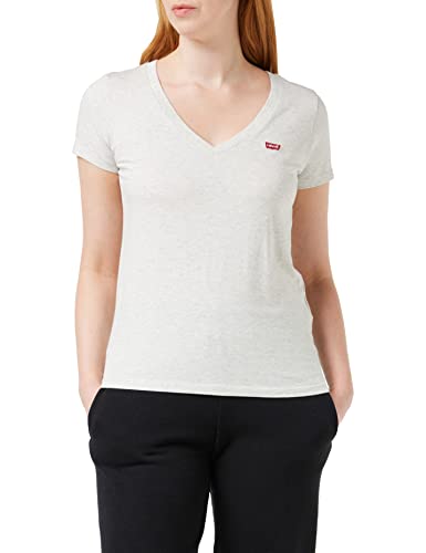 Levis Perfect V-neck, T-shirt Donna, Orbit Heather Gray, XS