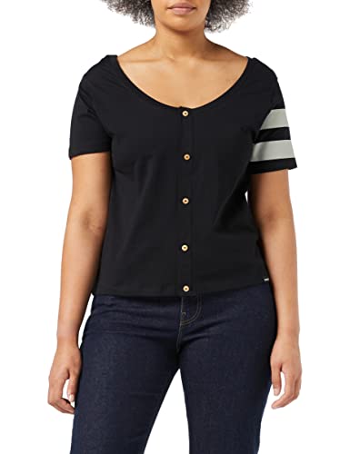 Hurley W Oceancare Totem Front Back Tee Maglietta, Nero, S Donna