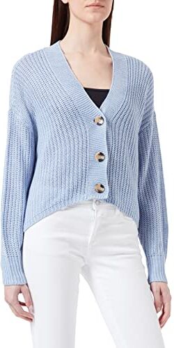 Only Onlcarolspring L/S Cardigan Knt, Blue Heron, XS Donna