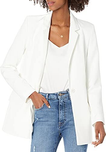 The Drop Blazer da Donna, Blake, Lungo, Avorio, XXL Plus