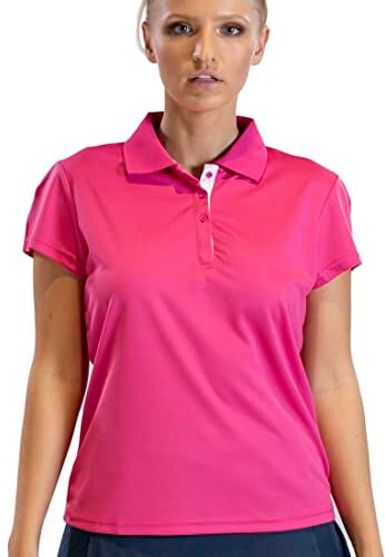 Asioka 102/14 Polo a Maniche Corte, da Donna, Donna, , Fucsia, M