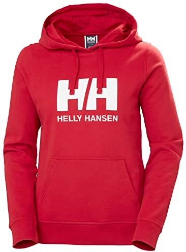 Helly Hansen Donna HH Logo Hoodie, Rosso, XS