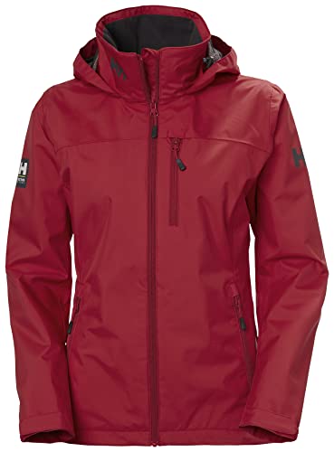 Helly Hansen Donna Crew Hooded Jacket, Rosso, L