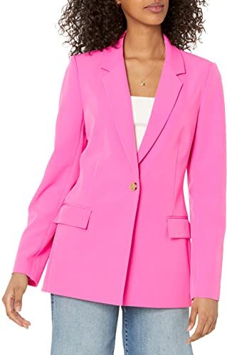 The Drop Blazer da Donna, Blake, Lungo, Rosa, XXL