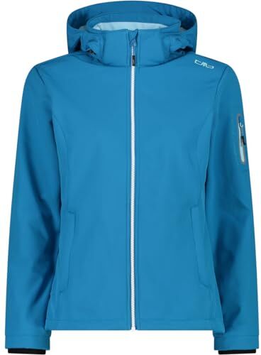 CMP Giacca in Softshell da donna con cappuccio removibile, Giada, 42