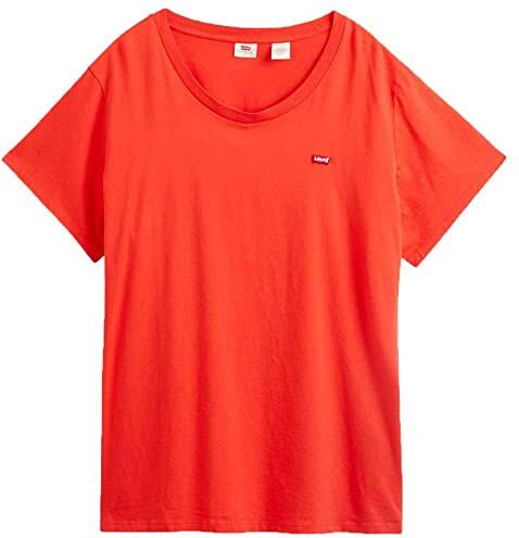 Levis Plus Size The Perfect Tee, T-shirt Donna, Poppy Red, 2XL